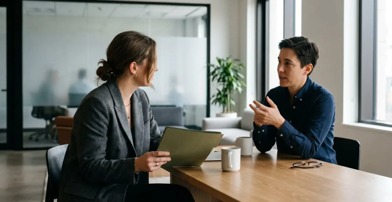 Professional interview scenario for evaluating audit candidates