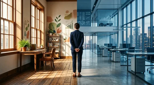 Professional at career crossroads between SME consultancy and global corporate firm