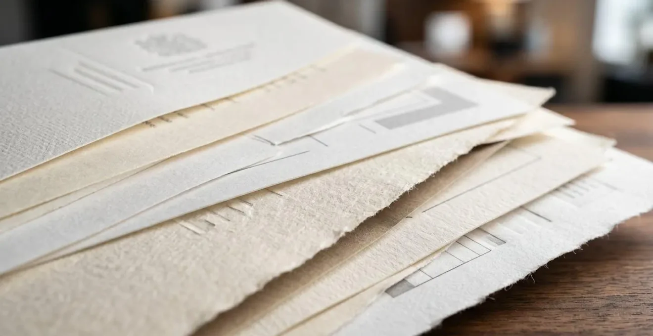 Close-up macro shot of professional finance documents with structured formatting