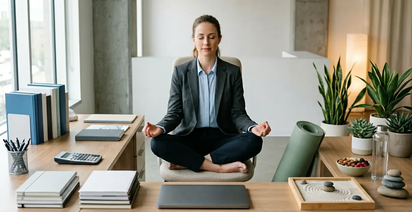 Professional accountant finding balance between certification studies and mental wellbeing