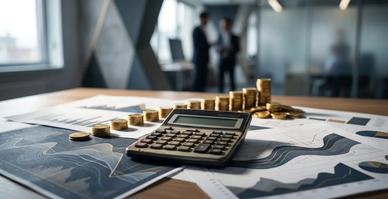Financial analyst reviewing performance metrics on screen