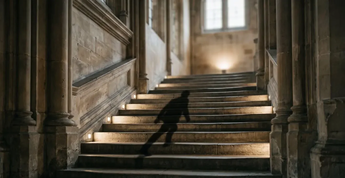 Symbolic representation of a clear career progression pathway in UK finance, shown as ascending stone steps.