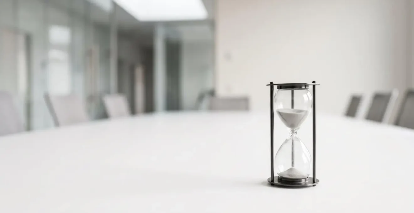 Minimalist representation of time efficiency in interview communication